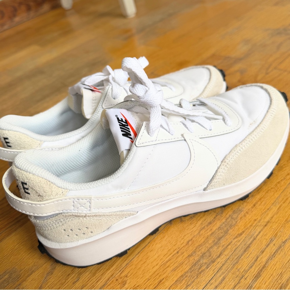 Nike White and Tan Athletic Shoes - Picture 4 of 5